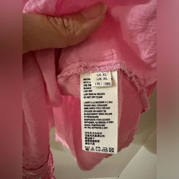 Free People | Clemence Lace Button Front Shirt Blouse | Peasant/Cottage Style XL - Picture 11 of 14